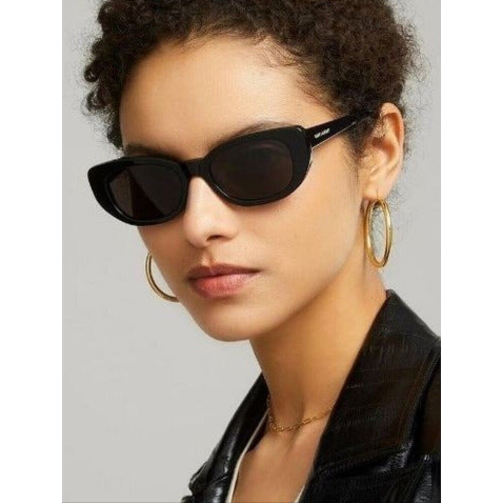 Saint Laurent SL316 Betty Black Butterfly Sunglasses with Cat-Eye Dark Lenses